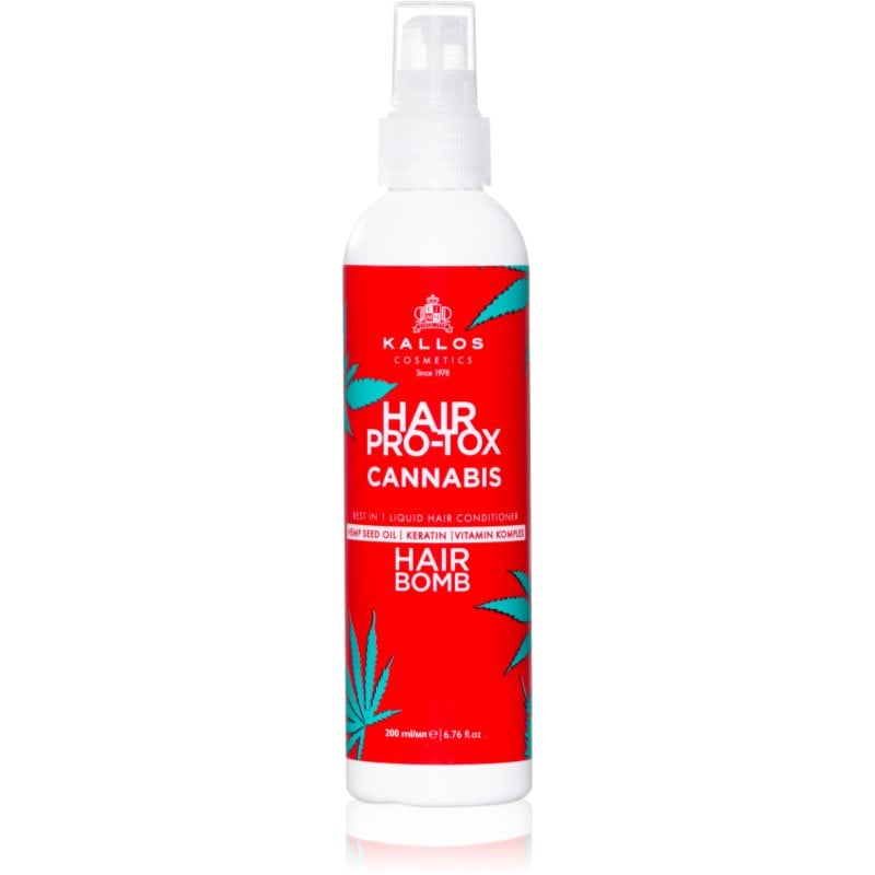 Kallos Hair Pro-Tox Cannabis балсам в спрей без отмиване с конопено масло