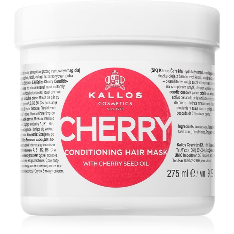 Kallos KJMN Professional Cherry хидратираща маска за увредена коса