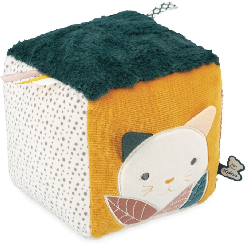 Kaloo Stimuli Sensory Cube играчка за подреждане