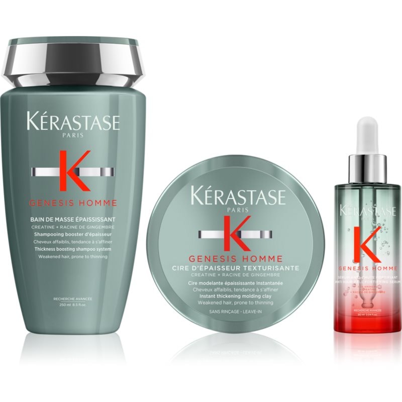 Kérastase Genesis Homme изгодна опаковка против косопад - Грижа за коса - Сравни цени от 1 магазин с безплатна доставка