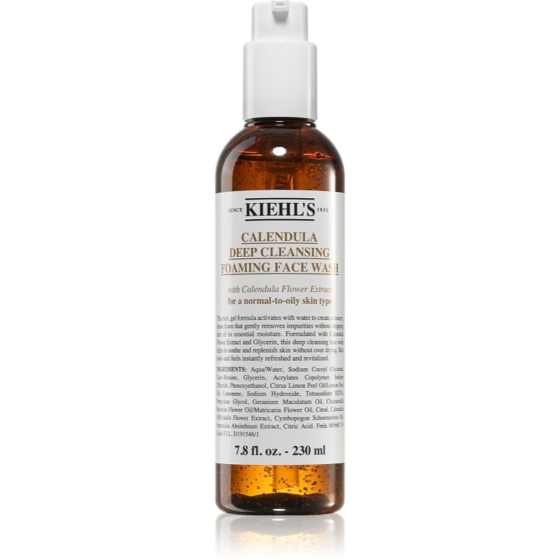 Kiehl's Calendula Deep Cleansing Foaming Face Wash гел за лице за дълко почистване