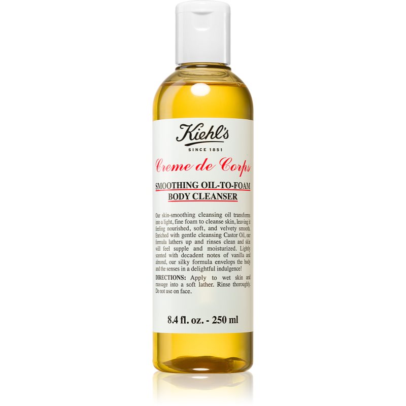 Kiehl's Creme de Corps Smoothing Oil-to-Foam Body Cleanser олио за тяло за всички видове кожа - Грижа за тяло - Сравни цени от 1 магазин с безплатна доставка