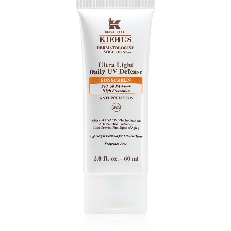 Kiehl's Ultra Light Daily UV Defense ултра лек защитен флуид за всички видове кожа, включително и чувствителна SPF 50+