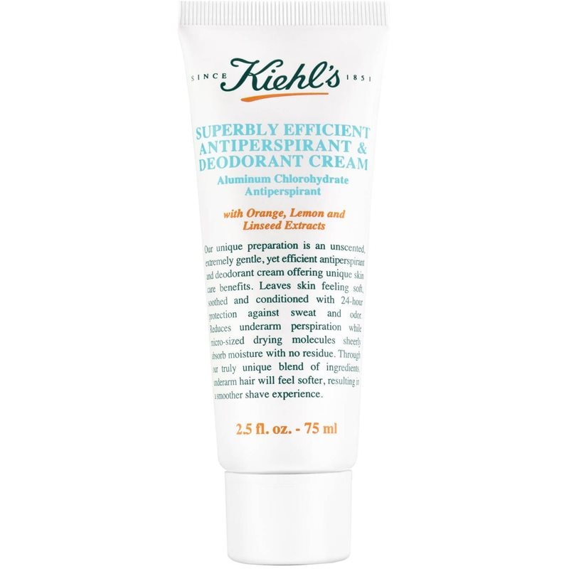 Kiehl's Superbly Efficient Antiperspirant & Deodorant Cream крем-антиперспирант за всички типове кожа на лицето - Грижа за тяло - Сравни цени от 1 магазин с безплатна доставка