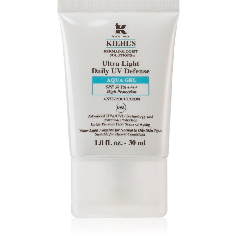 Kiehl's Dermatologist Solutions Ultra Light Daily UV Defense Aqua Gel SPF 50 PA++++ ултра лек защитен флуид за всички видове кожа, включително и чувст - Грижа за тяло - Сравни цени от 1 магазин с безплатна доставка