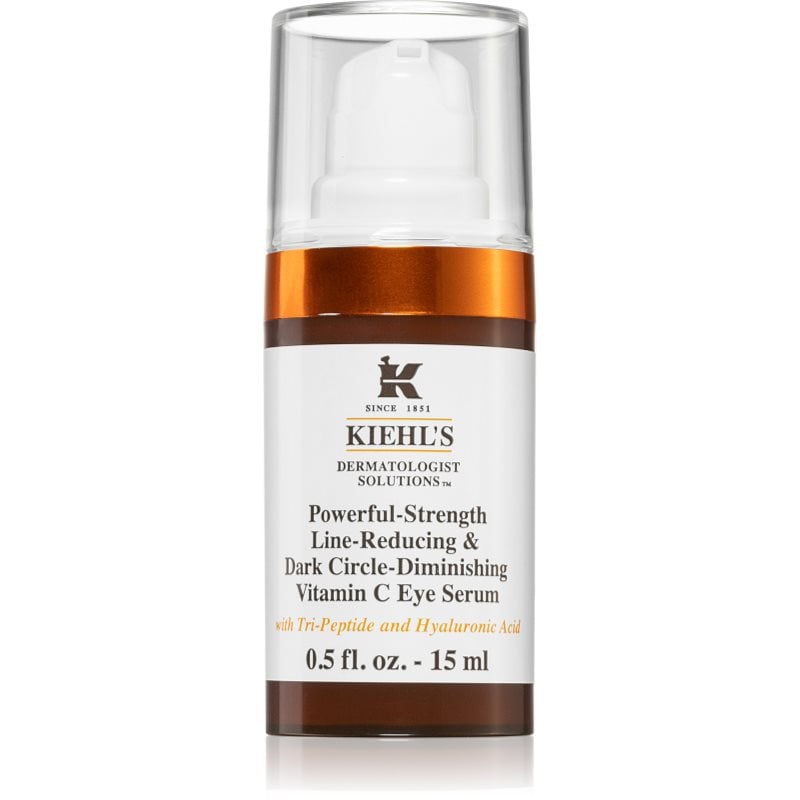 Kiehl's Dermatologist Solutions Powerful-Strength Line-Reducing & Dark Circle-Diminishing Vitamin C очен серум за всички видове кожа, включително и чу