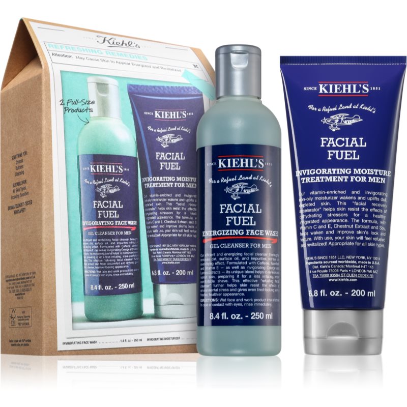 Kiehl's Facial Fuel подаръчен комплект за мъже - Комплект - Сравни цени от 1 магазин с безплатна доставка