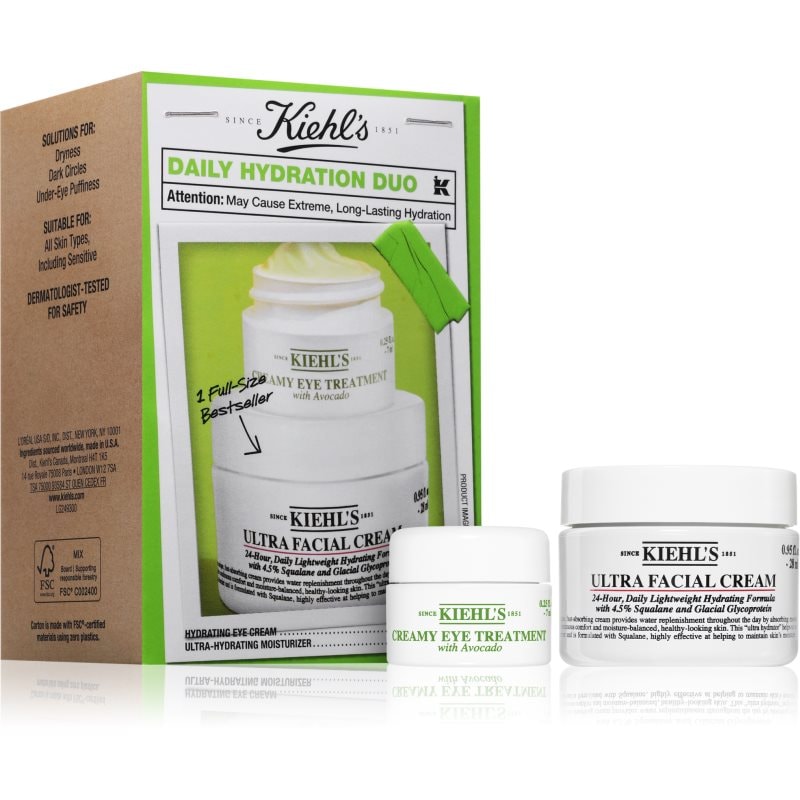 Kiehl's Daily Hydration Duo подаръчен комплект - Комплект - Сравни цени от 1 магазин с безплатна доставка