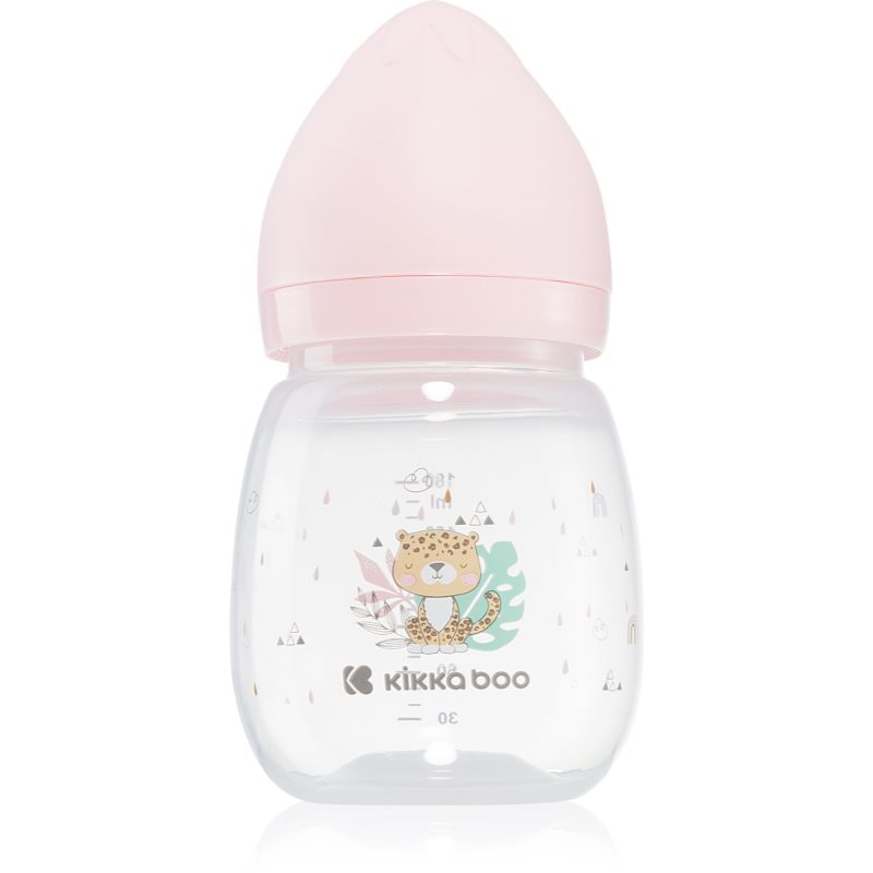 Kikkaboo Savanna Anti-colic Feeding Bottle бебешко шише 3 m+ Pink - За деца - Сравни цени от 1 магазин с безплатна доставка