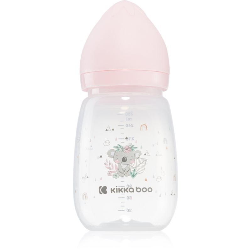 Kikkaboo Savanna Anti-colic Baby Bottle бебешко шише 3 m+ Pink - За деца - Сравни цени от 1 магазин с безплатна доставка