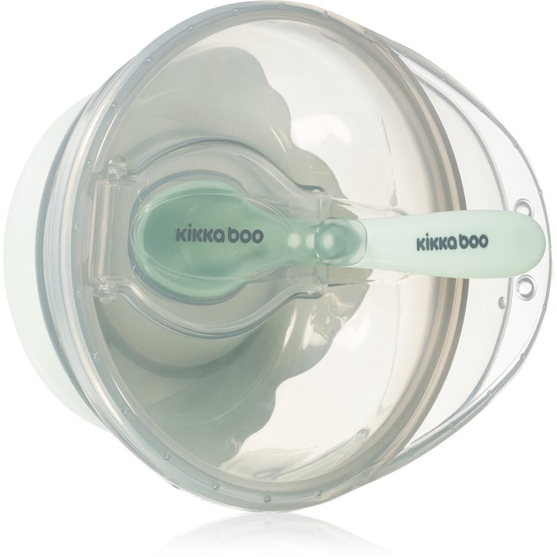 Kikkaboo Suction Bowl with Spoon купичка с лъжичка с капачка 4 m+ Mint - За деца - Сравни цени от 1 магазин с безплатна доставка