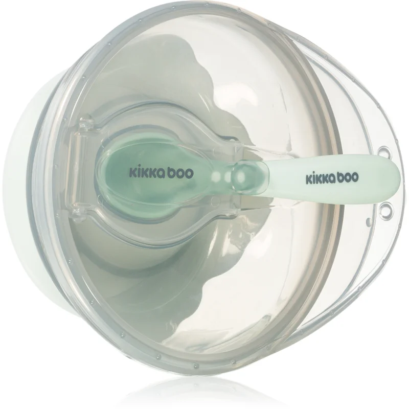 Kikkaboo Suction Bowl with Spoon купичка с лъжичка с капачка 4 m+ Mint - За деца - Сравни цени от 1 магазин с безплатна доставка