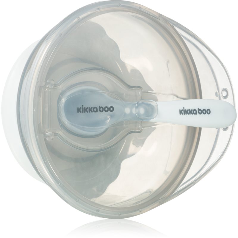 Kikkaboo Suction Bowl with Spoon купичка с лъжичка с капачка 4 m+ Blue - За деца - Сравни цени от 1 магазин с безплатна доставка