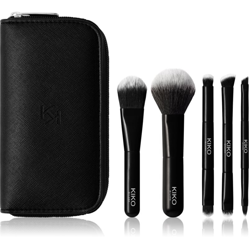 KIKO Milano Travel Brush Set комплкет четки с калъф