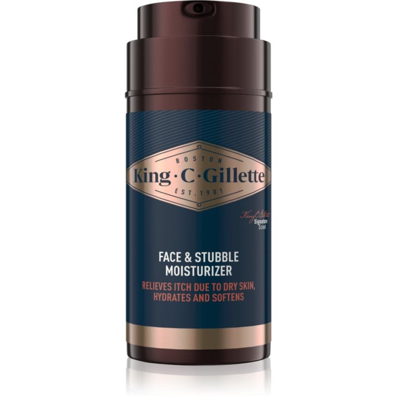 Gillette King C. Face & Stubble Moisturizer хидратиращ крем за лице и брада за мъже