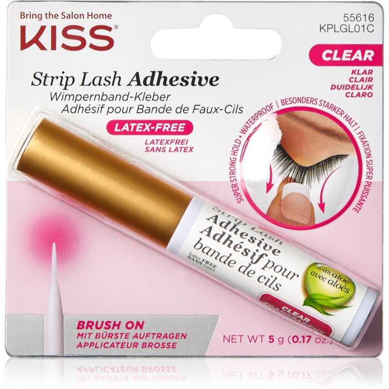 KISS KISS Strip Lash Adhesive прозрачно лепило за изкуствени мигли - Унисекс парфюм 5мл - Сравни цени от 1 магазин с безплатна доставка