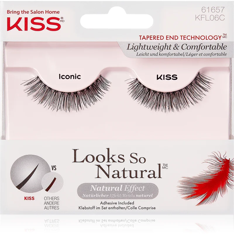 KISS Look So Natural изкуствени мигли Iconic - Грим - Сравни цени от 1 магазин с безплатна доставка