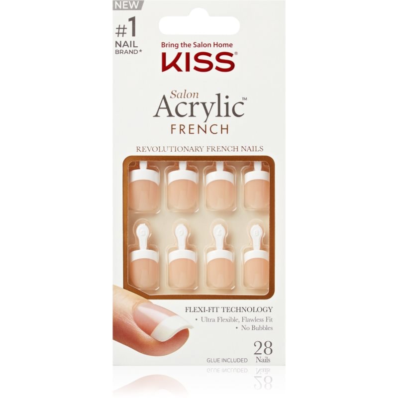 KISS Acrylic French Kit Изкуствени нокти - Грим - Сравни цени от 1 магазин с безплатна доставка