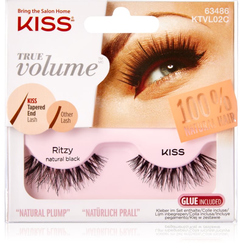 KISS True Volume Ritzy изкуствени мигли Natural Black - Грим - Сравни цени от 1 магазин с безплатна доставка