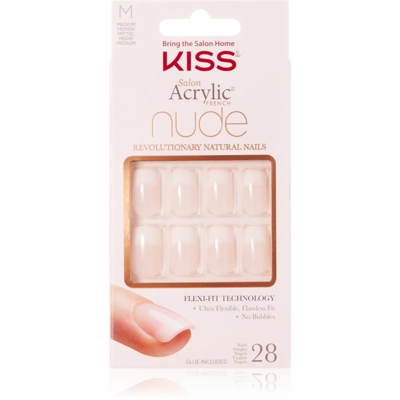 KISS Nude Nails Cashmere Изкуствени нокти медиум - Грим - Сравни цени от 1 магазин с безплатна доставка