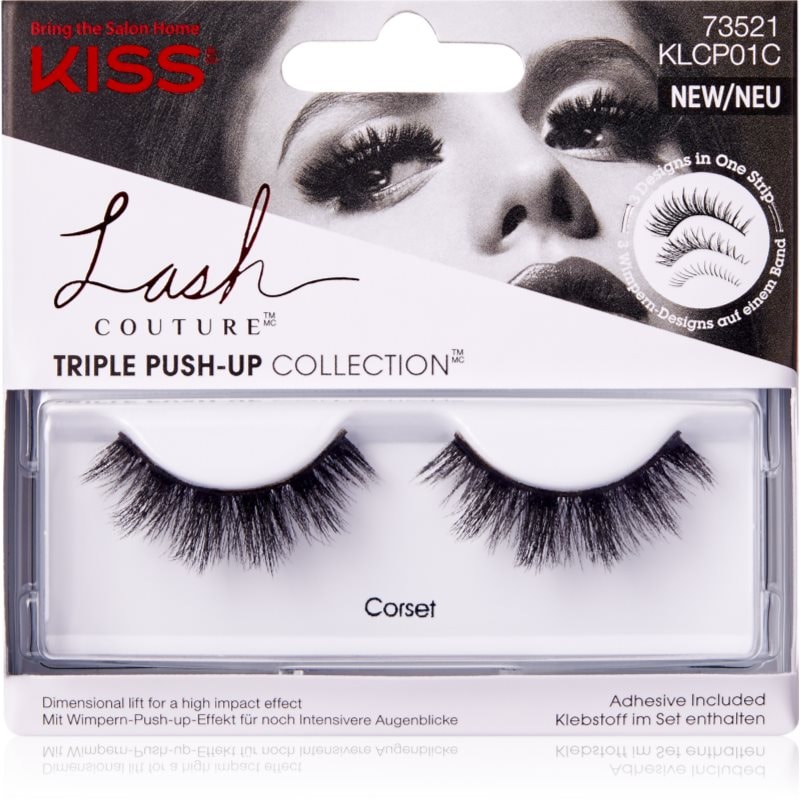 KISS KISS Lash Couture Triple Push-Up изкуствени мигли Corset - Унисекс парфюм 2мл - Сравни цени от 1 магазин с безплатна доставка