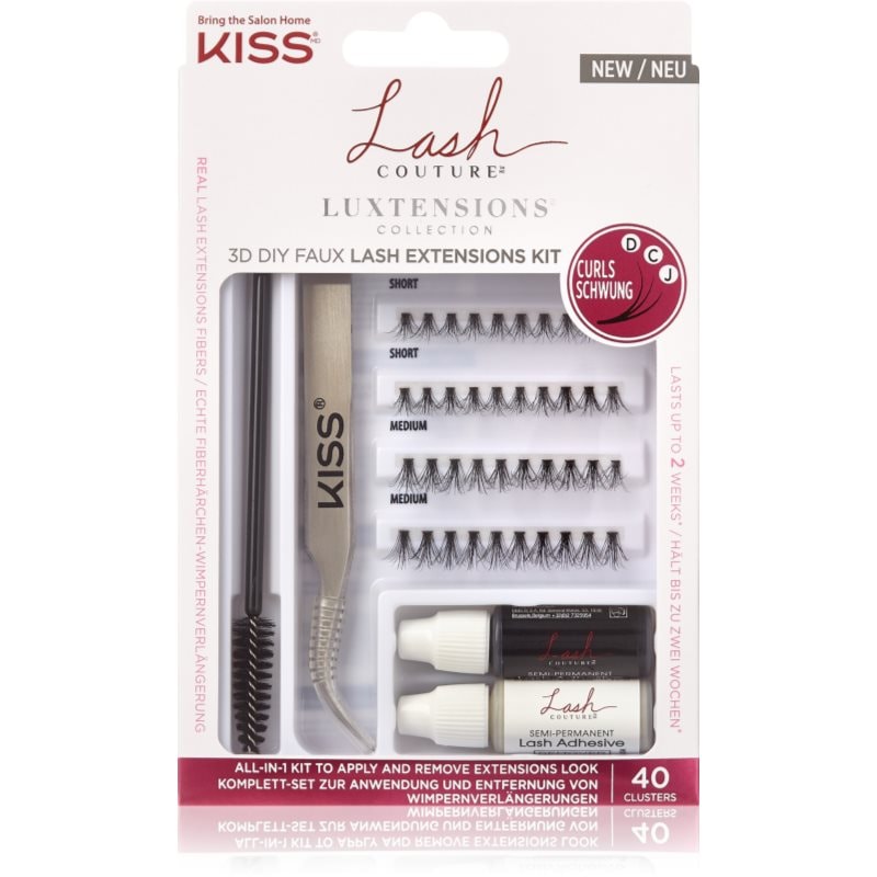 KISS Lash Couture LuXtensions комплект аксесоари за поставяне на изкуствени мигли - Комплект - Сравни цени от 1 магазин с безплатна доставка