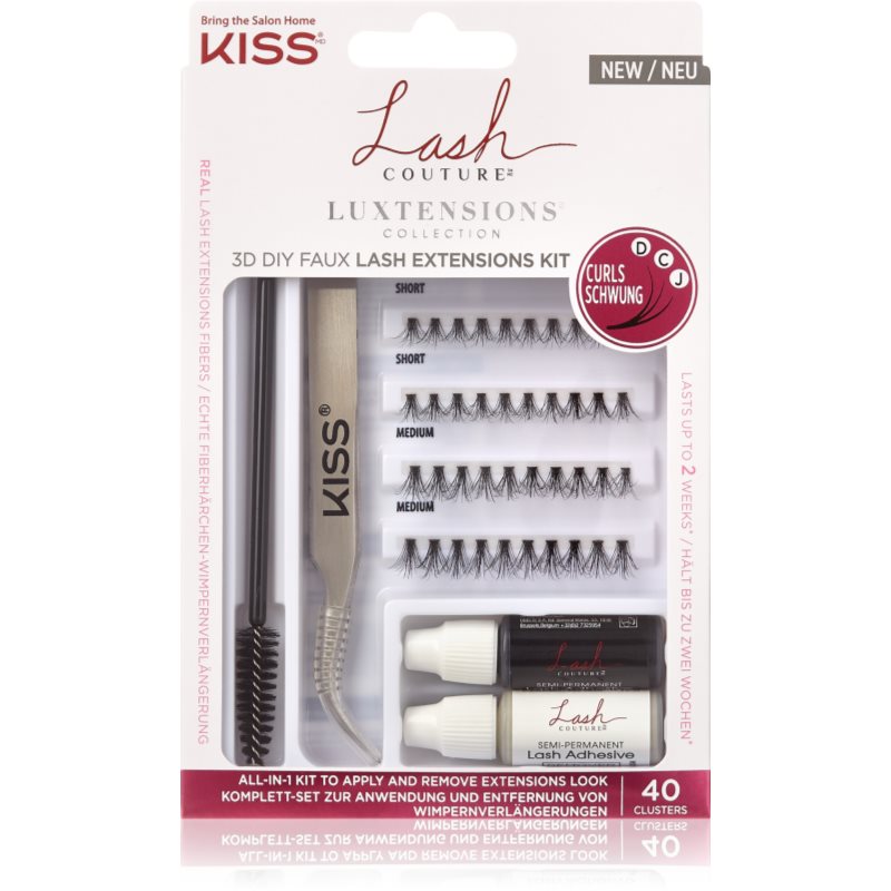 KISS Lash Couture LuXtensions комплект аксесоари за поставяне на изкуствени мигли - Комплект - Сравни цени от 1 магазин с безплатна доставка