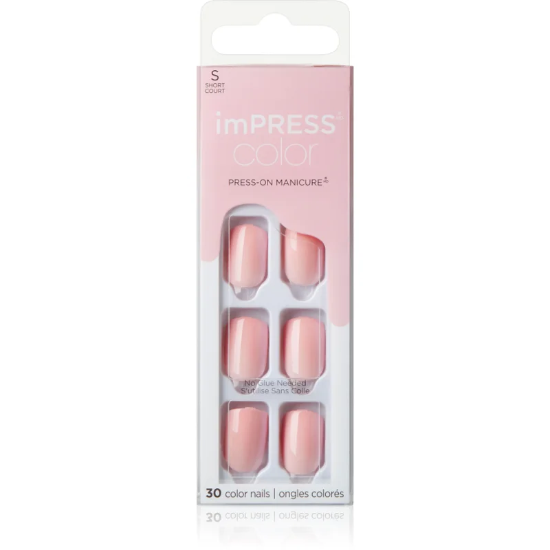 KISS imPRESS Color Short Изкуствени нокти самозалепващ се Pick Me Pink - Грим - Сравни цени от 1 магазин с безплатна доставка