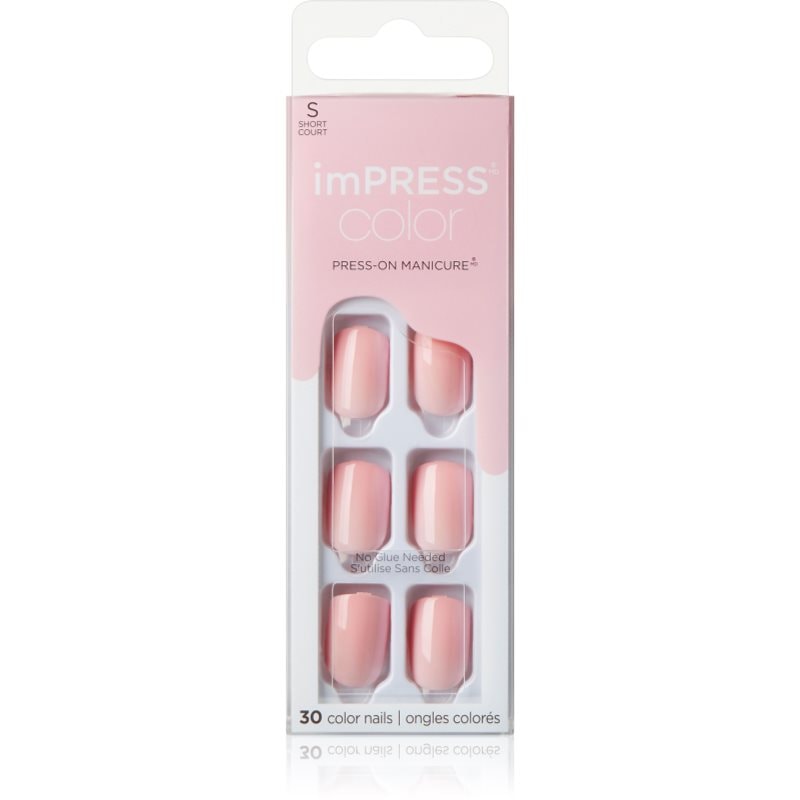 KISS imPRESS Color Short Изкуствени нокти самозалепващ се Pick Me Pink - Грим - Сравни цени от 1 магазин с безплатна доставка