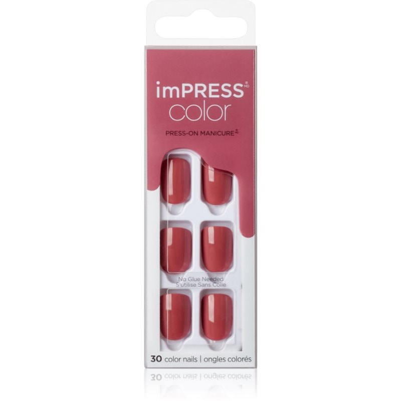 KISS imPRESS Color Short Изкуствени нокти Platonic Pink - Грим - Сравни цени от 1 магазин с безплатна доставка
