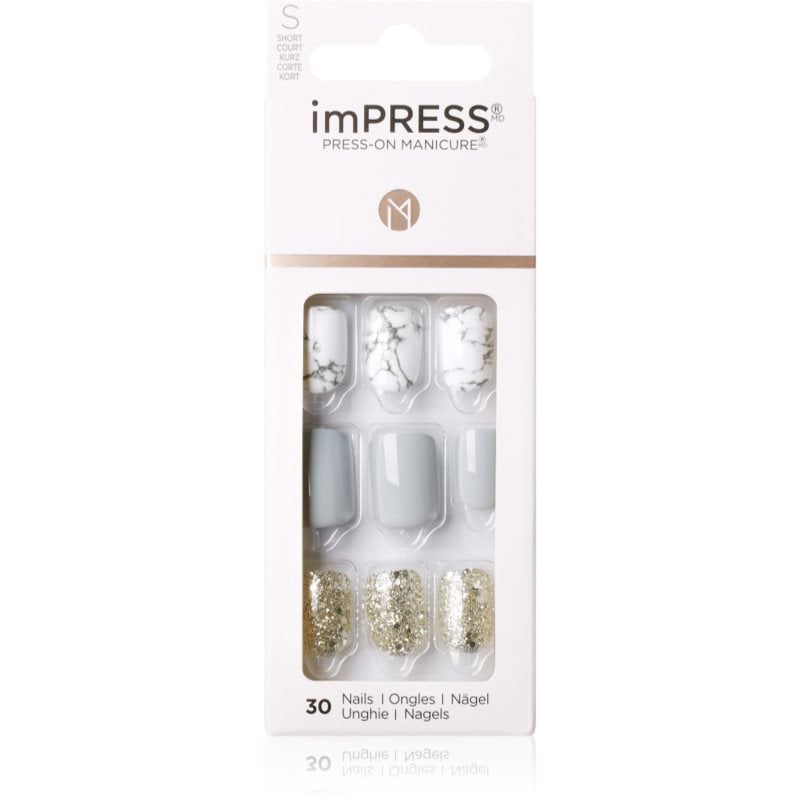 KISS imPRESS Short Изкуствени нокти самозалепващ се Knock Out