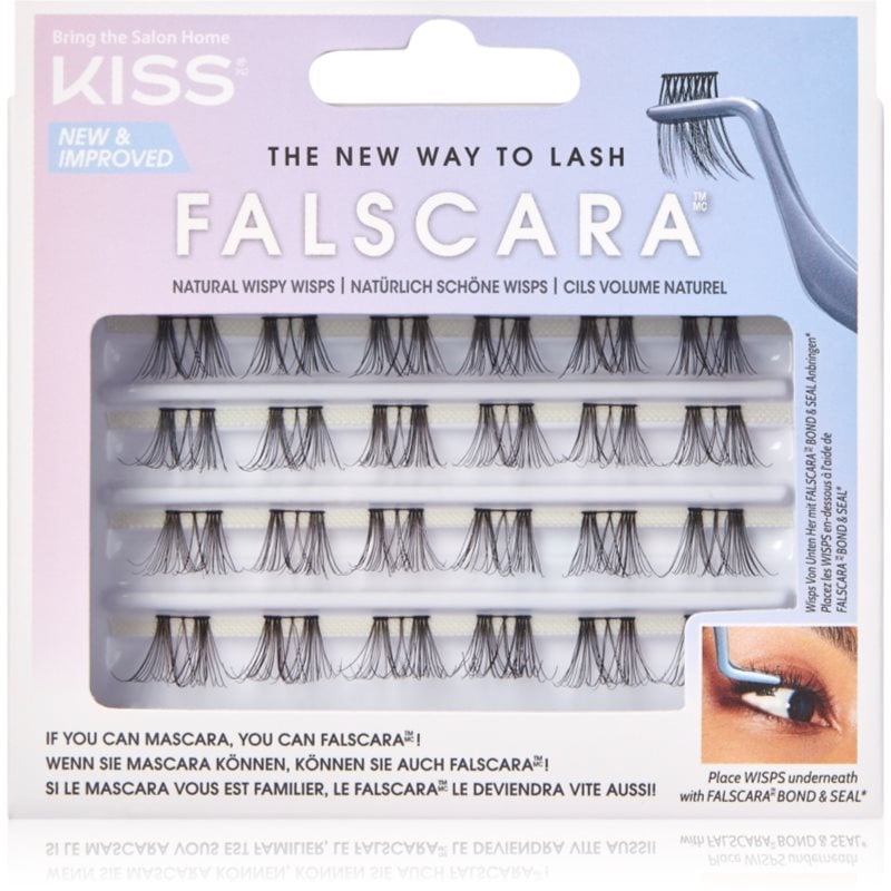 KISS Falscara Wisp изкуствени мигли в сноп с възел Natural Wispy Wisps