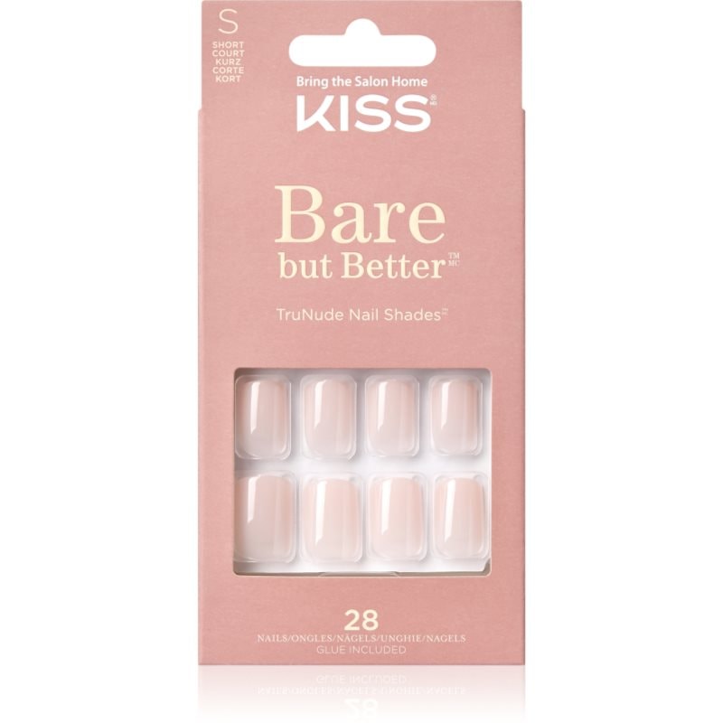 KISS Bare But Better Short Изкуствени нокти - Грим - Сравни цени от 1 магазин с безплатна доставка