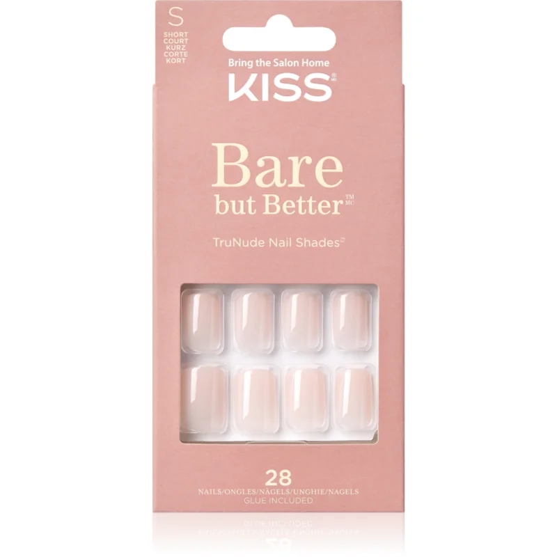 KISS Bare But Better Short Изкуствени нокти - Грим - Сравни цени от 1 магазин с безплатна доставка