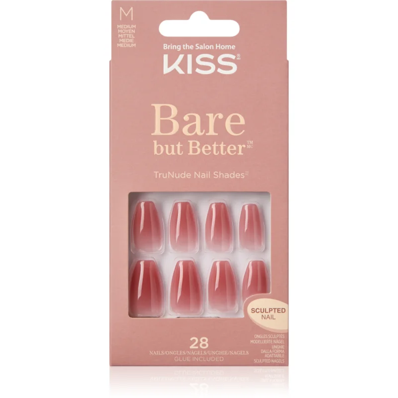 KISS Bare But Better Medium Изкуствени нокти - Грим - Сравни цени от 1 магазин с безплатна доставка