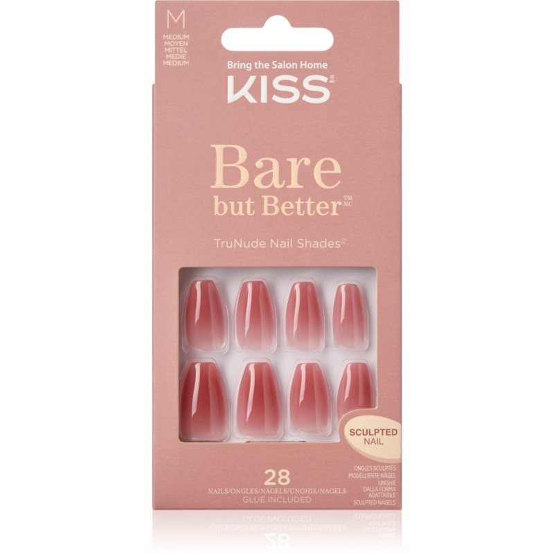 KISS Bare But Better Medium Изкуствени нокти - Грим - Сравни цени от 1 магазин с безплатна доставка