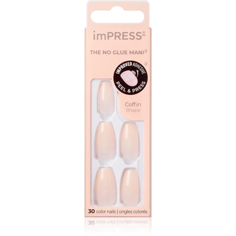 KISS imPRESS The No Glue Mani Medium Изкуствени нокти Serendipity - Грим - Сравни цени от 1 магазин с безплатна доставка