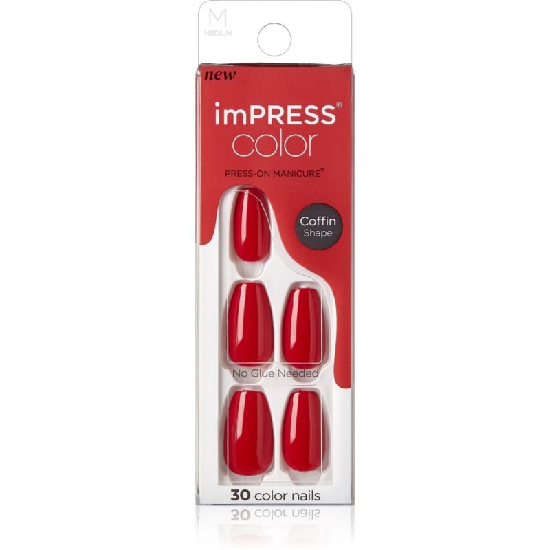 KISS imPRESS Color Medium Изкуствени нокти Reddy or Not - Грим - Сравни цени от 1 магазин с безплатна доставка