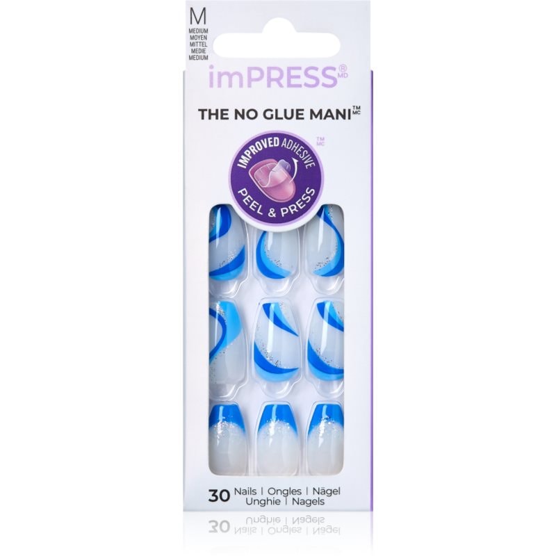 KISS imPRESS The No Glue Mani Medium Изкуствени нокти Mesmerize - Грим - Сравни цени от 1 магазин с безплатна доставка