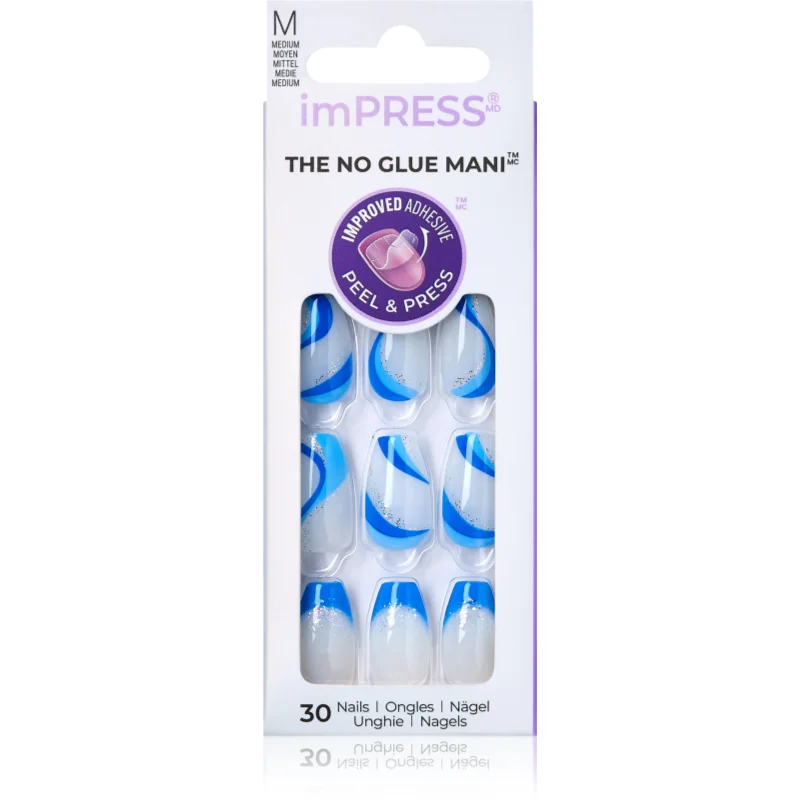 KISS imPRESS The No Glue Mani Medium Изкуствени нокти Mesmerize - Грим - Сравни цени от 1 магазин с безплатна доставка