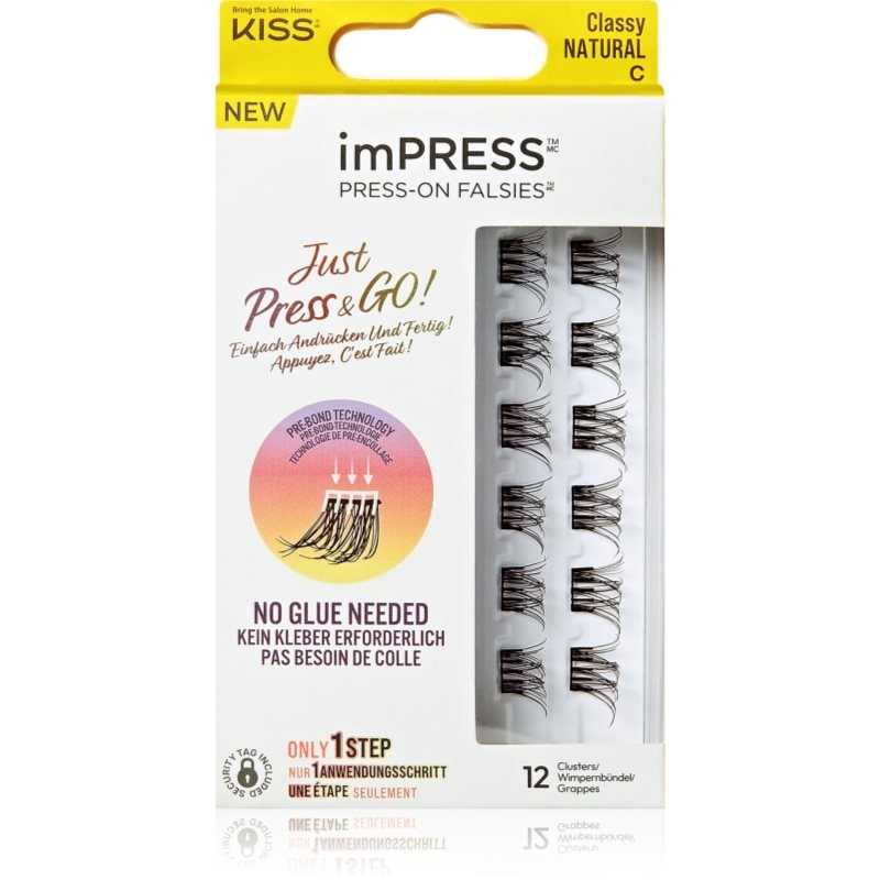 KISS imPRESS Just Press & GO ! лепящи снопчета мигли без възли Classy Natural - Грим - Сравни цени от 1 магазин с безплатна доставка