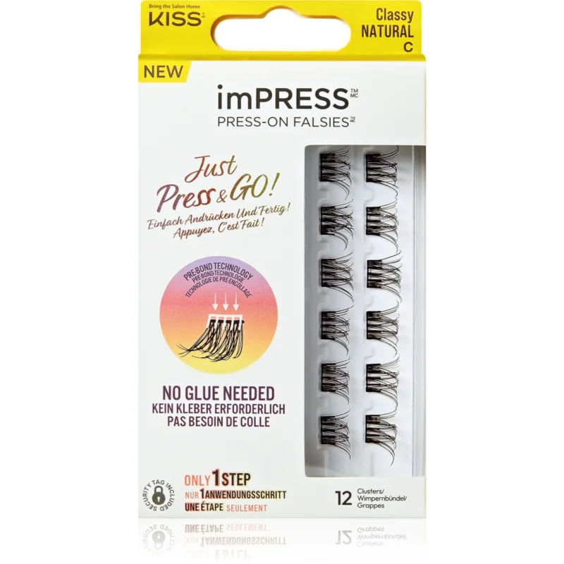 KISS imPRESS Just Press & GO ! лепящи снопчета мигли без възли Classy Natural - Грим - Сравни цени от 1 магазин с безплатна доставка