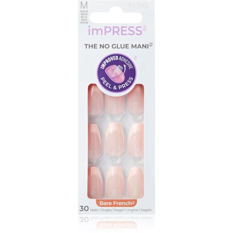 KISS imPRESS The No Glue Mani Изкуствени нокти самозалепващ се - Грим - Сравни цени от 1 магазин с безплатна доставка