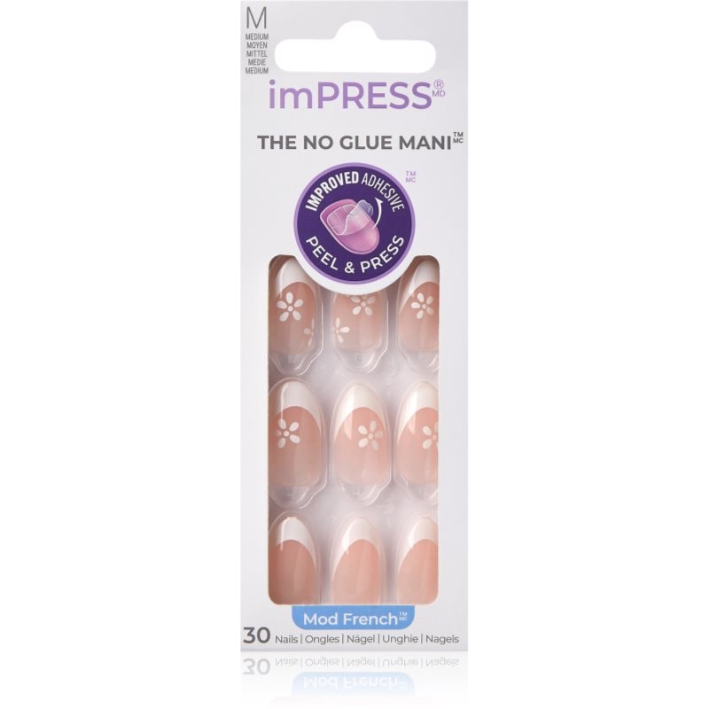 KISS imPRESS The No Glue Mani Изкуствени нокти самозалепващ се Fearless - Грим - Сравни цени от 1 магазин с безплатна доставка