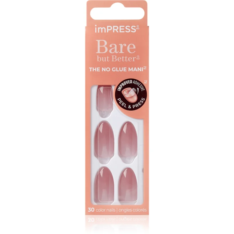 KISS imPRESS Bare but Better Изкуствени нокти самозалепващ се Serenity