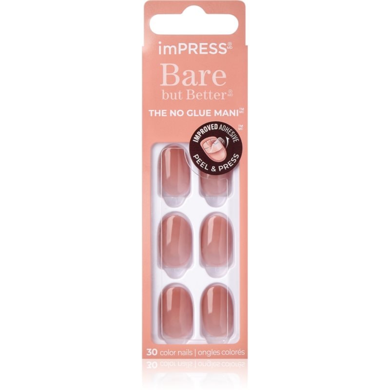 KISS imPRESS Bare but Better Изкуствени нокти самозалепващ се Charmer - Грим - Сравни цени от 1 магазин с безплатна доставка