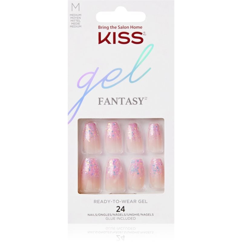 KISS Gel Fantasy Ready to Wear Gel Изкуствени нокти Winter Sparks