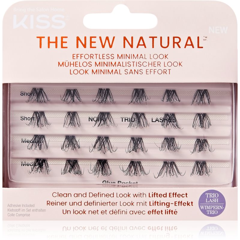 KISS The New Natural Effortless Minimal Look лепящи снопчета мигли без възли Trio 02 - Грим - Сравни цени от 1 магазин с безплатна доставка