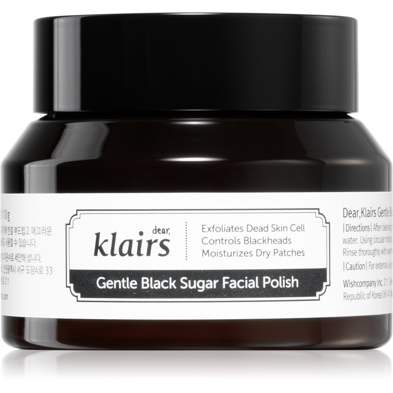 Klairs Klairs Gentle Black Sugar Facial Polish хидратиращ пилинг за лице - Унисекс парфюм 110мл - Сравни цени от 1 магазин с безплатна доставка