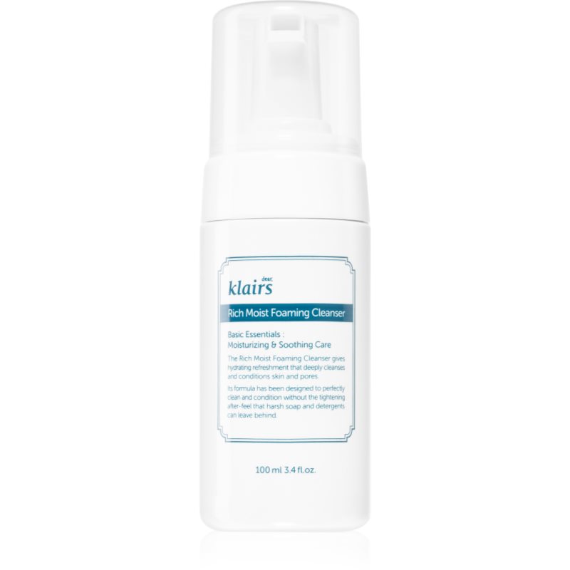 Klairs Rich Moist Foaming Cleanser почистваща пяна с хидратиращ ефект - Грижа за лице - Сравни цени от 1 магазин с безплатна доставка